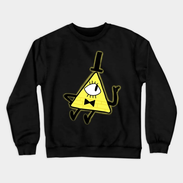 Bill Cipher Crewneck Sweatshirt by Kyonkichi.art